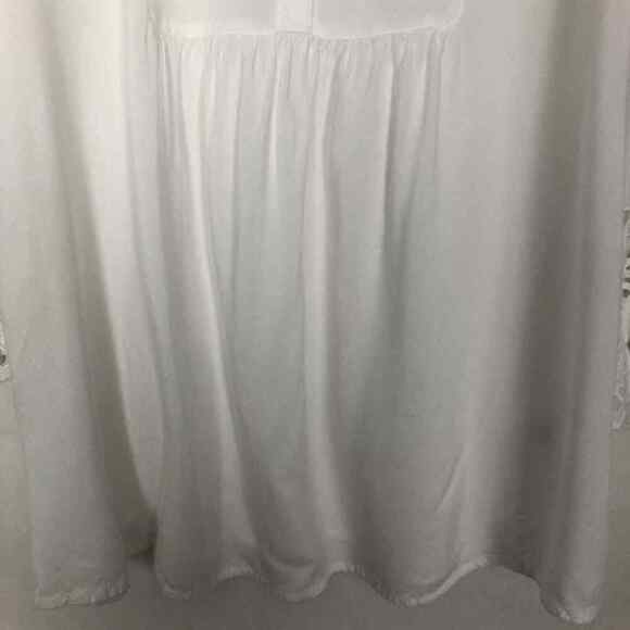 Anthropologie Cafe Marrahcoh Boho White Bell Sleeve Top Size Medium - Picture 4 of 11